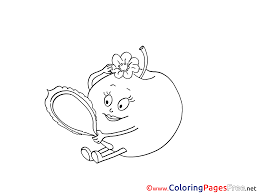 You could also print the. Mirror Apple Children Coloring Pages Free