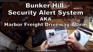 It senses motion and sends a signal to the second unit, a wireless receiver. Bunker Hill Security Alert System Harbor Freight Driveway Alarm Youtube