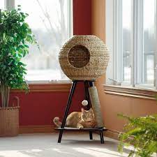 Perfect for small cats, this archie & oscar 23 deborah cat tree ($82, originally $120) features a bowl lounge, a plush fleece pillow, and dual sisal posts that both you. Pin On Weaving