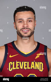 Cleveland Cavaliers' Larry Nance Jr. poses during the NBA basketball team's  media day, Monday, Sept. 30, 2019, in Independence, Ohio. (AP Photo/Ron  Schwane Stock Photo