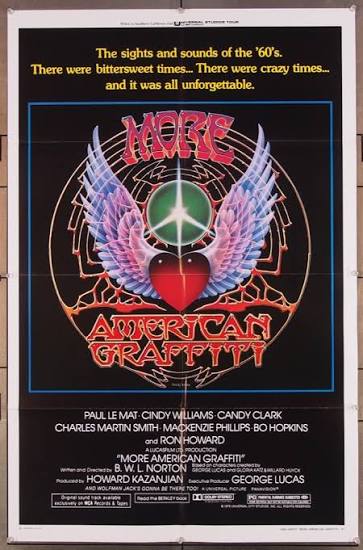 Original More American Graffiti (1979) movie poster in C8 condition for  $45..00