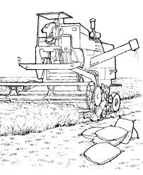 Farm Equipment Coloring Pages Printable Harvester Machine Coloring Page And Kids Activity Sheet Tractor Coloring Pages Farm Coloring Pages Coloring Pages