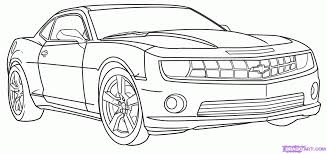 How To Draw A Race Car How To Draw A Camaro Step By Step Cars Draw Cars Online Car Drawings Cars Coloring Pages Cool Car Drawings