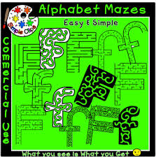 Letter F Alphabet Mazes Simple Easy Commercial Use Simple Clips