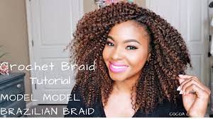 The only things to bear in mind are incorporating the weave into the natural hair and being careful not to pull on the weave too much as it can create discomfort.curly brazilian hair extensions. Crochet Braid Easy Tutorial Model Model Brazilian Braid Youtube