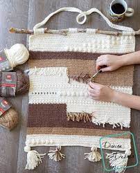 Hygge Wall Hanging Free Crochet Pattern By Divinedebris Com Crochet Wall Art Crochet Tapestry Crochet Patterns