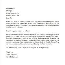 Sample Grievence Letter Business Letter Format Lettering Letter Format Sample