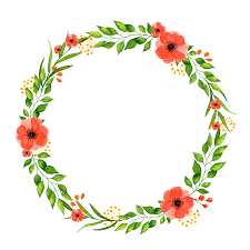 Red Summer Flowers Wreath Clipart Poppies Berries And Green Etsy Paper Texture Background Watercolors Flower Wreath Clip Art