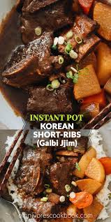 This Instant Pot Short Ribs Recipe Helps You Create Authentic Korean Flavors With Fork Tender Braised Beef In 2020 Beef Short Rib Recipes Short Ribs Recipe Short Ribs