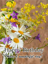 Receive flowers and gifts from us on your birthday! Beautiful Colourful Flowers Daughter In Law Birthday Greeting Card Greeting Cards Invitations Greeting Cards Party Supply
