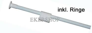 Duschvorhang Klemmstange Teleskopstange Duschvorhangstange 270 Cm Weiss Bad Ebay