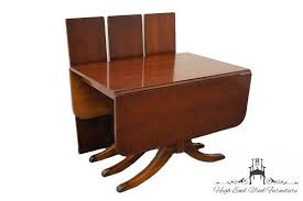 Duncan Phyfe Mahogany Drop Leaf Triple Pedestal Dining Table Pedestal Dining Table Antique Table Duncan Phyfe