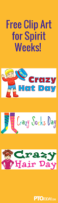 Use Our Free Clip Art To Help Promote Spirit Week At Your School School Spirit Week Spirit Week School Spirit Days