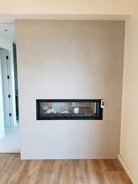 #venetianplaster #plastering pictures of the new walls coming soon!! Concrete Overlay Fireplace Venetian Plaster Microcement Vancouver