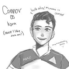 Connor as Kara Doodle