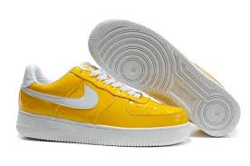 Nike Air Force 1 07 Yellow Patent Le White Sneakers Mens Nike Air Nike Air Force