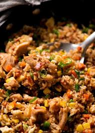 Indo chinese version fried rices are often sought at most restaurants. Chicken Fried Rice Recipetin Eats