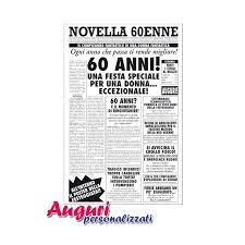 Biglietto Auguri Giornale Compleanno 60 Anni Amica Auguri Personalizzati Buon Compleanno Divertente Compleanno Buon Compleanno Uomo