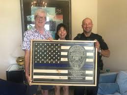 Recently Officer Jeff Hall Presented Longview Police Department Facebook