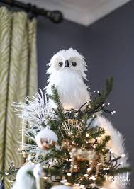 Inexpensive Christmas Decorating Ideas Inspiredbycharm Com Owl Christmas Tree Owl Christmas Tree Topper Christmas Tree Toppers