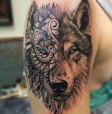 26 Wolf Tattoo Ideen Bilder Und Bedeutung Wolf Tattoos Tribal Wolf Tattoo Animal Tattoos
