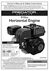 While the predator 4000 serves as the least powered and smallest electric motor in the brand's lineup, it is still. Predator Engines 212cc Owner S Manual Pdf Download Manualslib