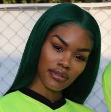 Pin By Sorry Im Basic On H A I R Dark Green Hair Beautiful Black Hair Emerald Green Hair