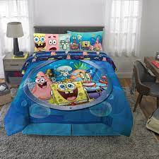 Includes spongebob squarepants bedroom set exchange/return policy: Spongebob Squarepants Bed In A Bag Kids Bedding Bundle Set 4 Piece Twin Walmart Com Walmart Com