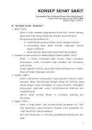 Pada pembahasan selanjutnya ini akan diulas tentang contoh teks eksposisi tentang kesehatan. Doc Konsep Sehat Sakit Lorenz Ari Ambarwati Academia Edu