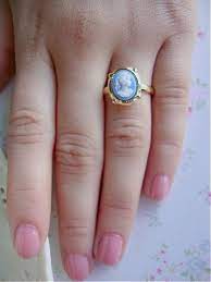 Lulu Tiny Vintage Cameo Blue Vintage Cameo Cameo Jewelry Cameo Ring