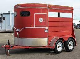 My old truck had a turnover b&w hitch which i loved. 1995 S H 2 Horse Bumper Pull Trailer Transwest Truck Trailer Rv Stock 5u160824 Youtube