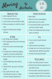 A Checklist Of All The Major Things That Need To Be Done Before Moving To Australia From Another Country Or Be Australie Voyage Road Trip Australie Australie