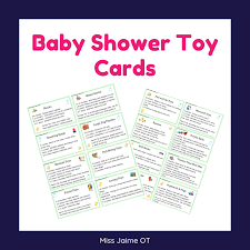 These tags are best printed on white cardstock. Free Printable Baby Shower Toy Cards Miss Jaime O T