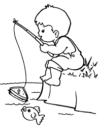 Search through 623,989 free printable colorings at getcolorings. Fishing Coloring Pages For Boys Little Boy Fishing Printable 2020 0372 Coloring4free Coloring4free Com