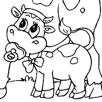 A chair for my mother book activities: Mother And Child Cows Coloring Pages Surfnetkids