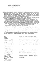 Desain penelitian bagaikan alat penuntun bagi peneliti dalam melakukan proses penentuan instrumen pengambilan 6. Jurnal Penelitian Kualitatif