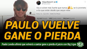 Sin embargo, el juicio por las regalías que se quedaron big ligas y ovi on the drums sigue su. Paulo Londra Afirmo Que Volvera A Cantar Gane O Pierda El Juicio Con Big Ligas Youtube