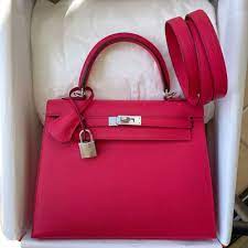 Hermes Kelly 25 Rose Extreme Sellier Epsom Palladium Hardware Phw The French Hunter
