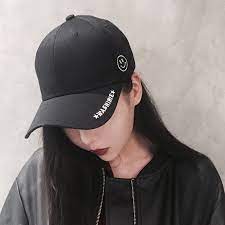 Yougeman Summer Fashion White Cap Korean Style Ulzzang Harajuku Letter Embroidery Ribbon Baseball Caps Korean Fashion Hat Korean Summer Outfits Caps For Women