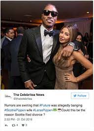 Future and larsa pippen aren't fooling anyone, a source told hollywoodlife.com exclusively. Rumor Has It That Rapper Future Was Allegedly Having An Affair With Scottie Pippen S Wife La Future Rapper Rapper Scottie Pippen Wife