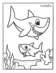 Use the download button to find out the full image of how to draw a shark cartoon printable, and download it for your computer. Shark Coloring Pages 30 Printable Designs Easy Peasy And Fun