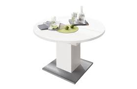 Tisch rund ausziehbar genial esstisch rund ausziehbar grau tolles wohnzimmer ideen. Esstisch Rund Round Judd Weiss Matt Von Mausbacher Mobel Letz Ihr Online Shop