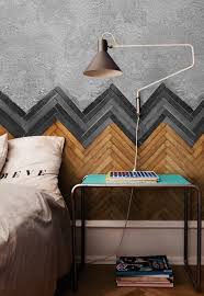 The powder room has a beautiful sculptural mirror that complements the mercury glass hanging pendant lights. 26 Chevron Home Decor Ideas That Catch An Eye Shelterness
