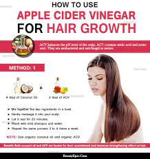Apple cider vinegar is useful for the natural treatment of alopecia or hair loss. How To Use Apple Cider Vinegar For Hair Growth Vinegar For Hair Apple Cider Vinegar For Hair Coconut Oil Hair Growth