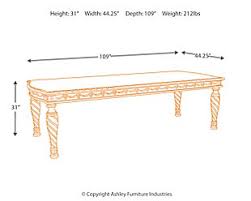 Signature design by ashley north shore dining room extension table, dark brown. North Shore Dining Table And 8 Chairs Set Ashley Furniture Homestore