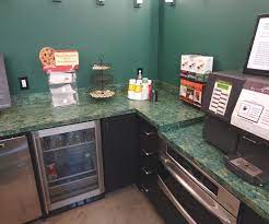 Turquoise Orient At Northern Texas University Dallas Tx Studio Bespoke Countertops Kitchen Appliances Installation