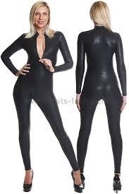 Rp restrained play thing condom latex catsuit. Catsuit With Front Zipper From Fets Fash In Elastane Black Structure Flexible And