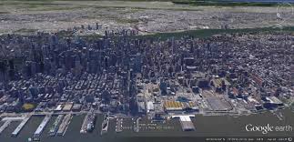 Google Earth 3d View Of Midtown Manhattan From New Jersey City Midtown Manhattan New York City