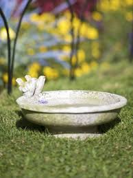 Bird Bath Bowl Only Uk Small Bird Bath With Finches Low To Ground Gardeners Com Bird Bath Bird Bath Garden Concrete Bird Bath