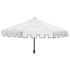 Black And White Outdoor Umbrella With Lights Nina Patio Umbrella White Sunbrella Patio Umbrella Outdoor Umbrella Outdoor Patio Umbrellas